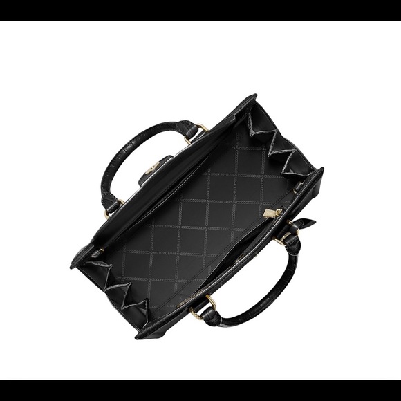 Michael Kors Zoe med croc-embossed satchel. - Picture 3 of 7